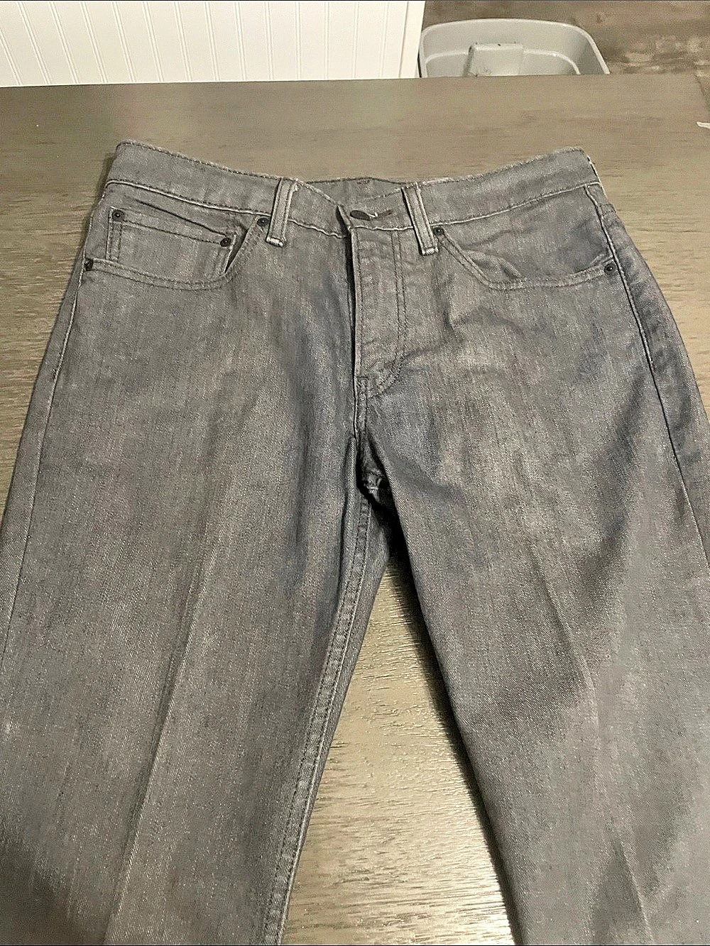 Levi's 511 Straight Leg Jeans Gray Waist 34